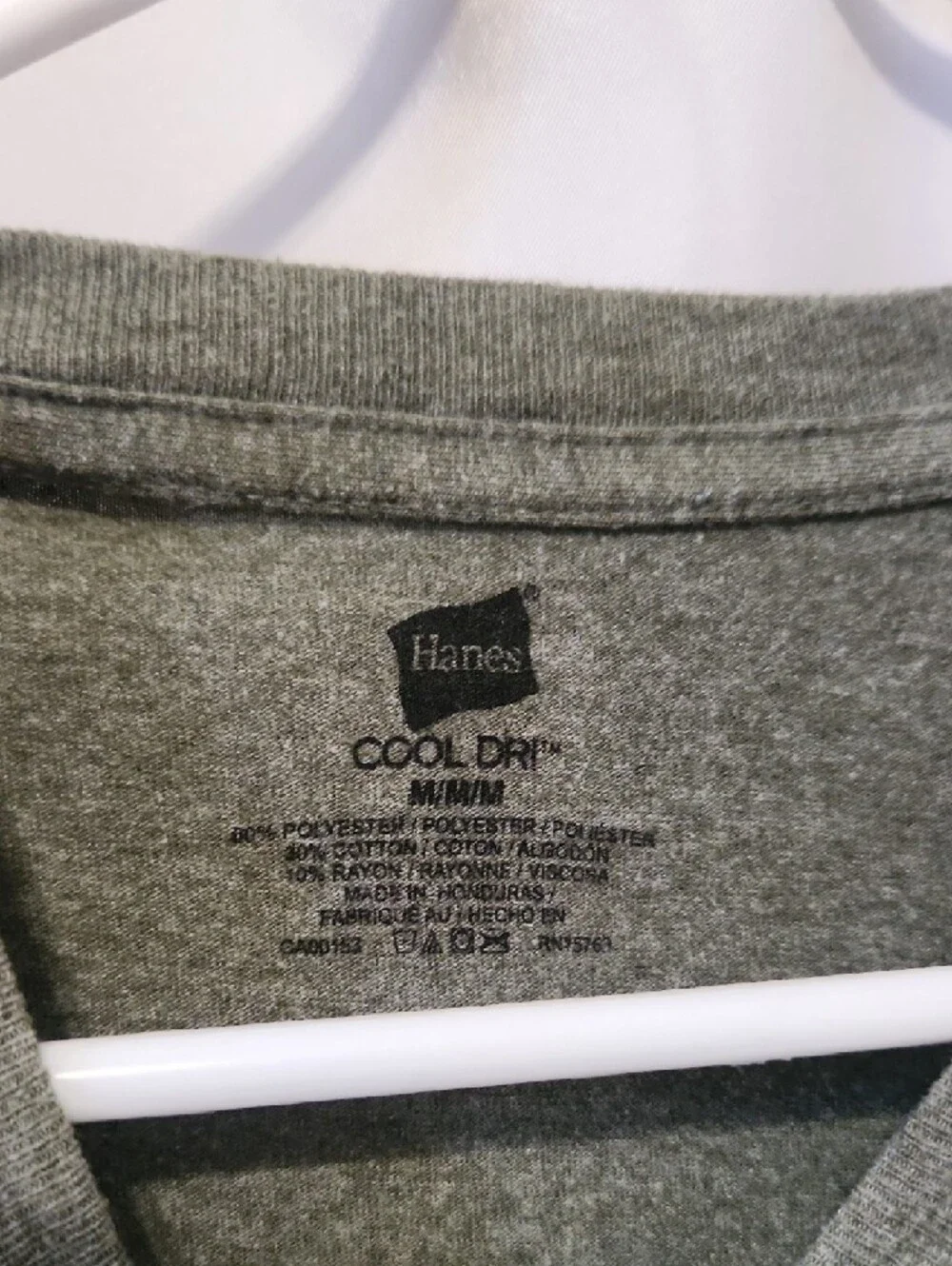 Hanes Olive Green Short Sleeve Crewneck Tee - Picture 2 of 4